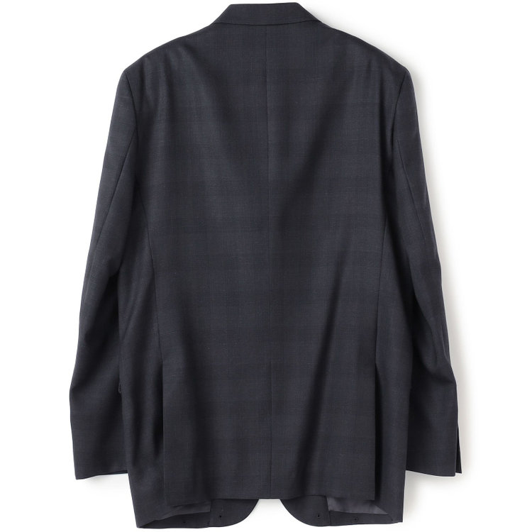 ＫＡＮＳＡＩＭＡＮ 【KANSAIMAN collection】【春夏】Real gray collection / グレー×チェック/ 2釦ワンタック/ シャワークリーン/ シロセット ※裾直し必要 グレー濃色