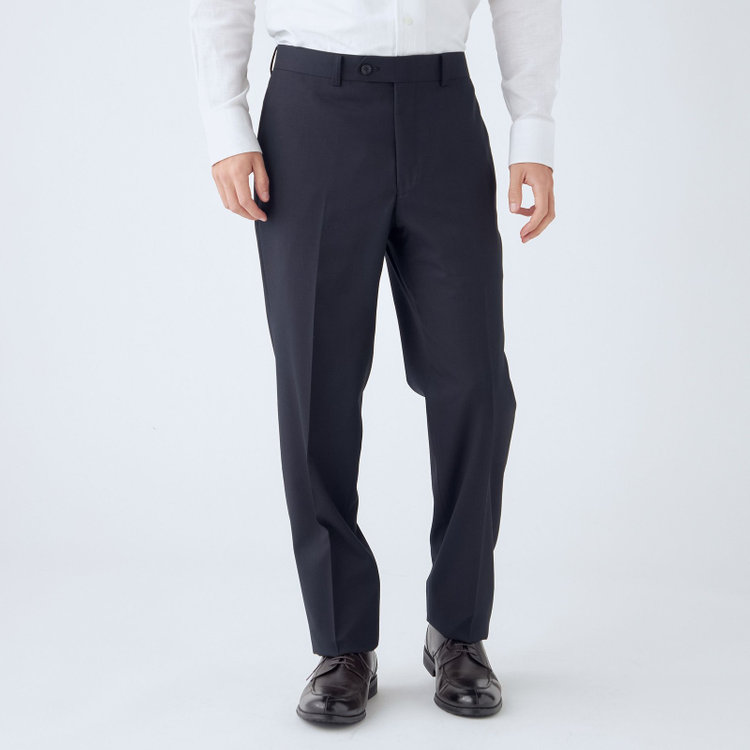 ドナートヴィンチウォモ 【THE 神 SUIT】【Donato Vinci Italy UOMO】【秋冬】2釦シングルスーツ 0タック/ネイビー×ソリッド/NEW ZEALAND WOOL SUPER170'S/SustainaBee Wool/※裾上げ必要 紺中間