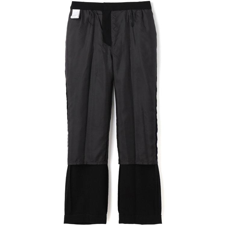 ソノタ（KONAKA用） 【年間】パンツスーツフォーマル/ノーカラーアンサンブル/ウォッシャブル/ストレッチ 黒