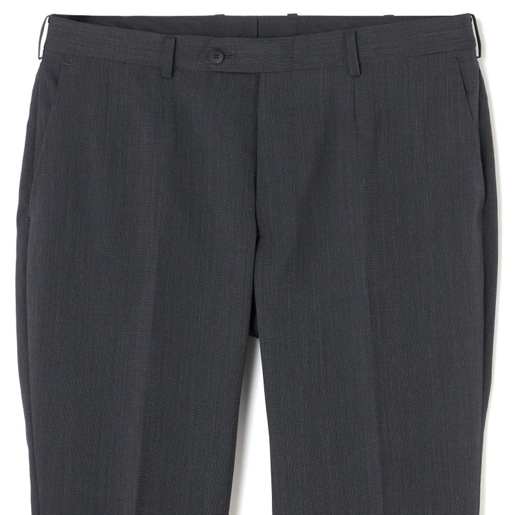 ＪＰ コンフォート 【JOHN PEARSE comfort】【春夏】2釦シングルスーツ ショートタック テーパードパンツ/ ダークグレー / SHOWER CLEAN ※裾直し必要 グレー濃色
