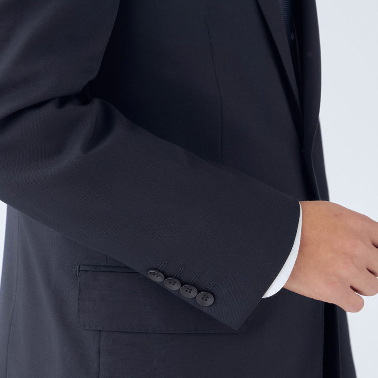 ドナートヴィンチウォモ 【THE 神 SUIT】【Donato Vinci Italy UOMO】【秋冬】2釦シングルスーツ 0タック/ネイビー×ソリッド/NEW ZEALAND WOOL SUPER170'S/SustainaBee Wool/※裾上げ必要 紺中間