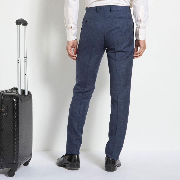 ドナートヴィンチ 【Donato Vinci Italy CLASSICO】【春夏】段返り3釦シングルスーツ 2タック/ネイビー/REAL NAVY COLLECTION/※裾上げ必要 青中間