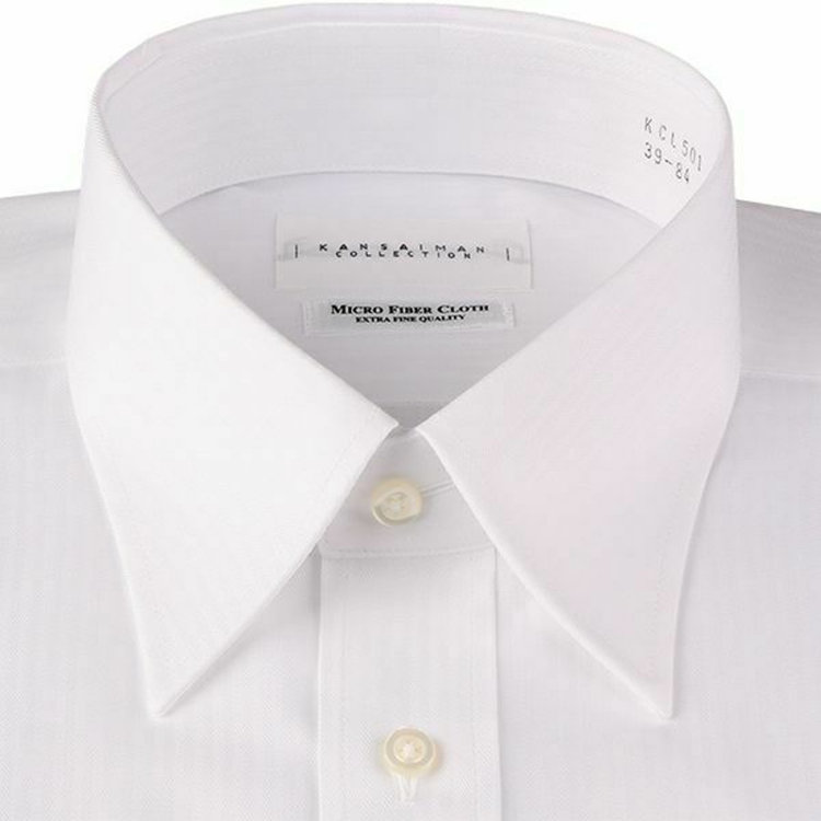 ＫＡＮＳＡＩＭＡＮ 【KANSAIMAN collection】【形態安定】【レキュラーシルエット】レギュラーカラードレスワイシャツ/ホワイト×ドビーストライプ ホワイト系(白)