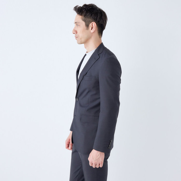 ＪＰ コンフォート 【JOHN PEARSE comfort】【春夏】2釦シングルスーツ ショートタック/ネイビー/REAL NAVY/NEW ZEALAND WOOLSHOWER CLEAN/SustainaBee Wool/※裾上げ必要 紺中間