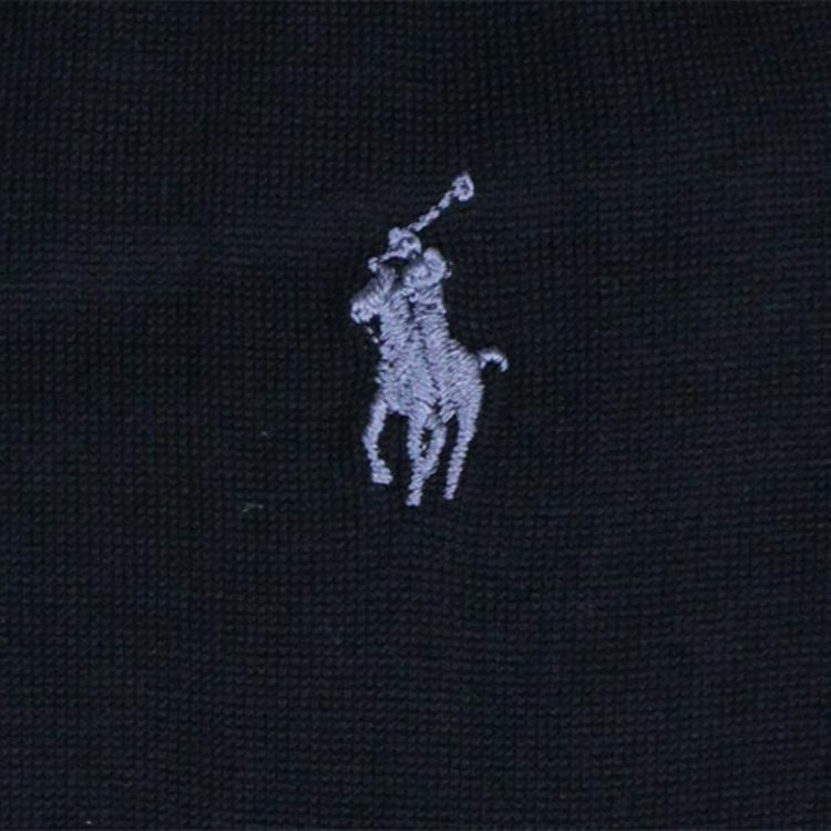 ソノタ（KONAKA用） 【POLO RALPH LAUREN】【2足組】ソックス（ブラック系・ワンポイント） ブラック系(黒)
