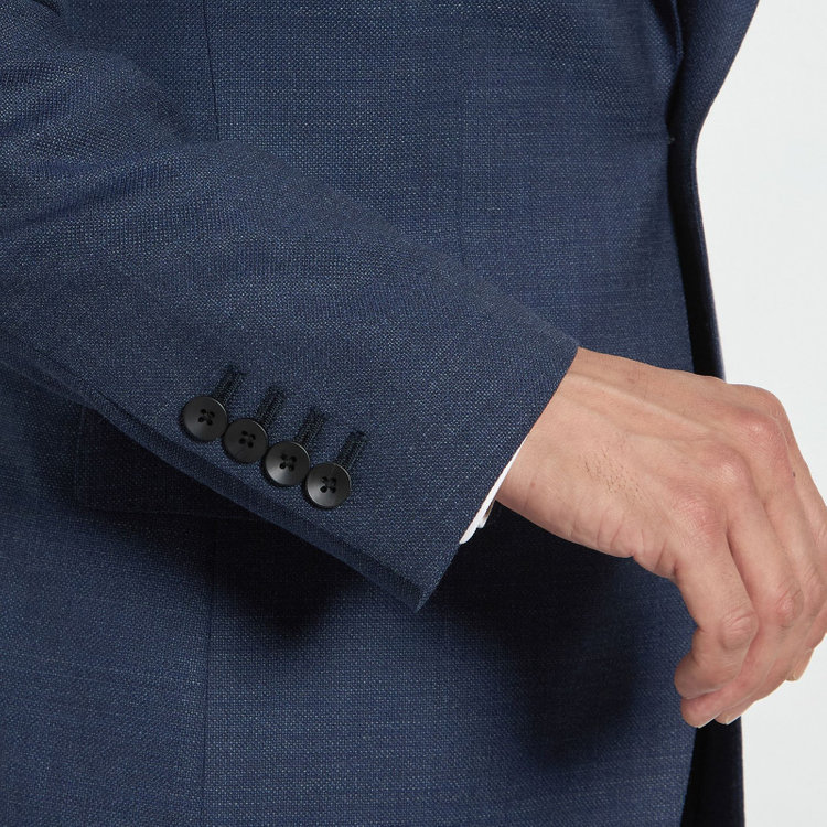 ドナートヴィンチ 【Donato Vinci Italy CLASSICO】【春夏】段返り3釦シングルスーツ 2タック/ネイビー/REAL NAVY COLLECTION/※裾上げ必要 青中間