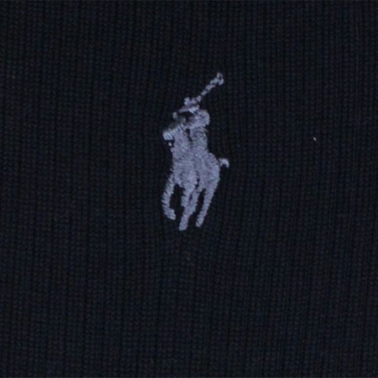 ソノタ（KONAKA用） 【POLO RALPH LAUREN】【2足組】ソックス（ブラック系・ワンポイント） ブラック系(黒)