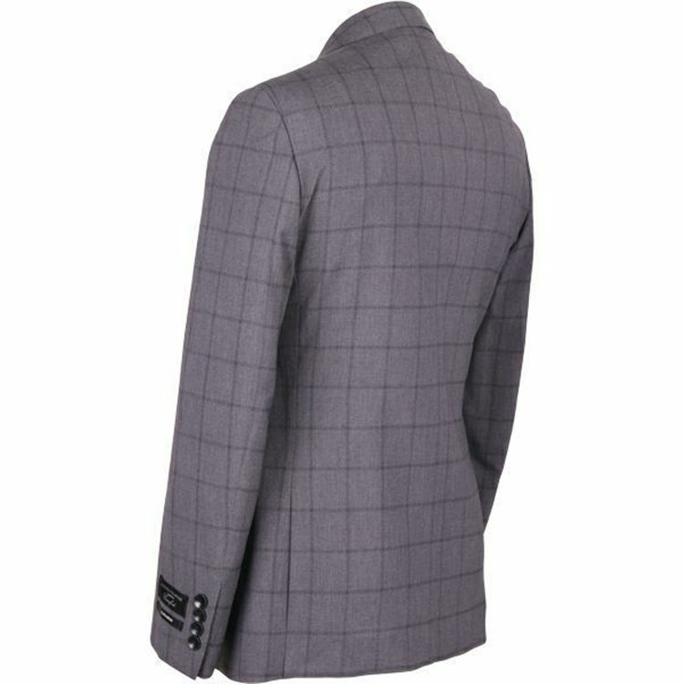 KONAKA　アウトレット 【WEB限定/OUTLET/汚れ・キズ等有】【JOHN PEARSE comfort】【春夏】2釦シングルスーツ 1タック/グレー×ウィンドペン/ULTRA MOVE/TRABEST グレー系(灰)