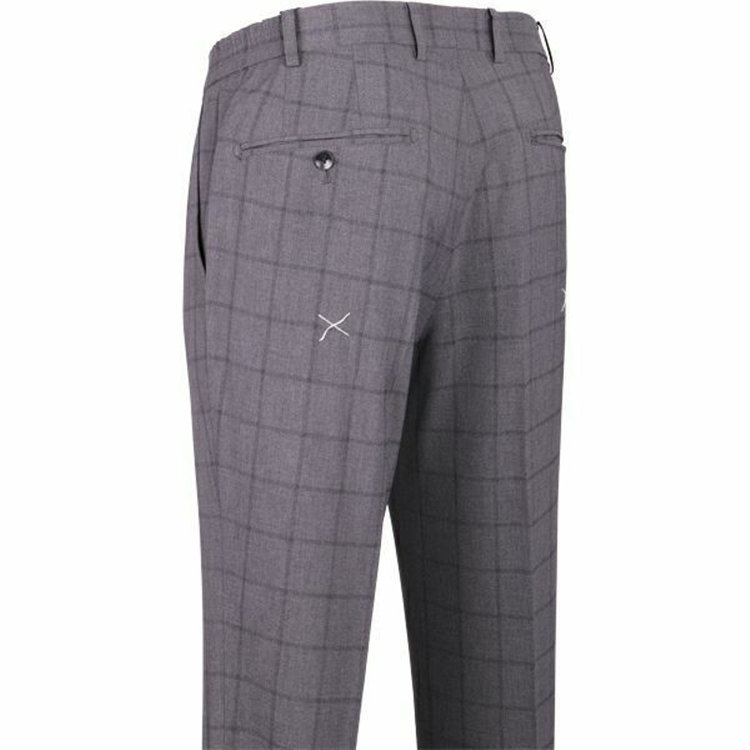 KONAKA　アウトレット 【WEB限定/OUTLET/汚れ・キズ等有】【JOHN PEARSE comfort】【春夏】2釦シングルスーツ 1タック/グレー×ウィンドペン/ULTRA MOVE/TRABEST グレー系(灰)