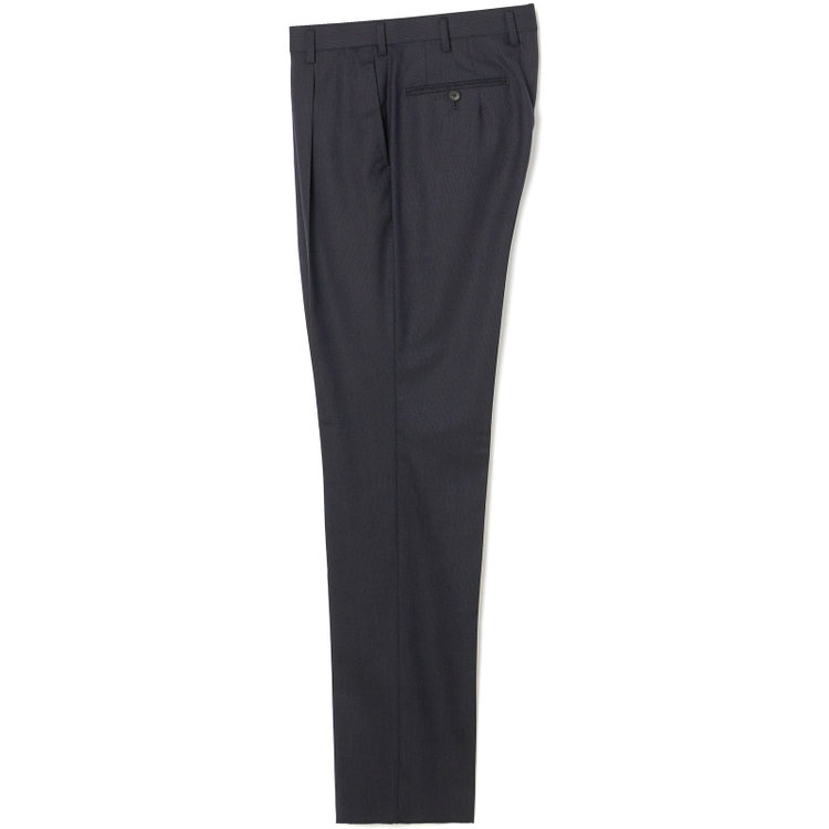 ドナートヴィンチ 【Donato Vinci 】【秋冬】2釦シングルスーツ ショートタック/ネイビー×ジョーゼットストライプ /REAL NAVY /NEW ZEALAND WOOL/※裾上げ必要 紺中間