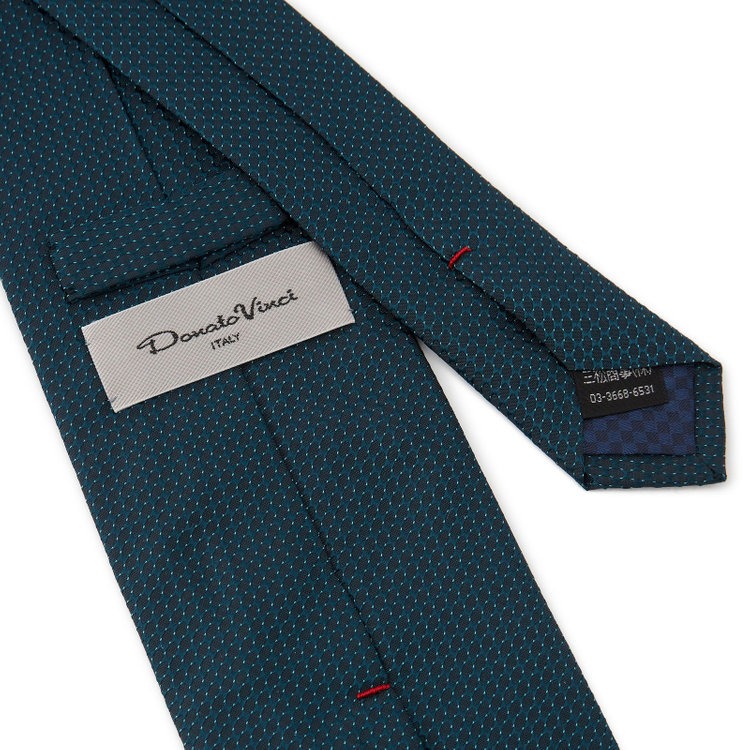ドナートヴィンチ 【Donato Vinci Italy】シルク小紋柄ネクタイ 8.5cm幅/グリーン/MADE IN JAPAN その他