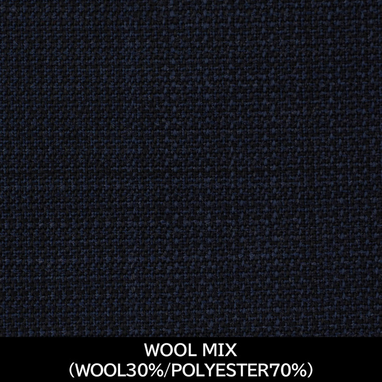 ジョンピアース 【パターンオーダー】【JOHN PEARSE WHITE 4釦1掛ダブル】【秋冬】スーツ/WOOL MIX/ネイビー×チェック(WOOL30% POLYESTER70%) ネイビー系(紺)