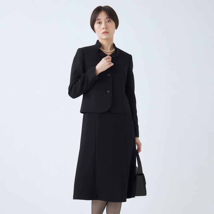 ソノタ（KONAKA用） 【BIEN BELLE】【年間】フリルカラーアンサンブルレディースフォーマル 黒