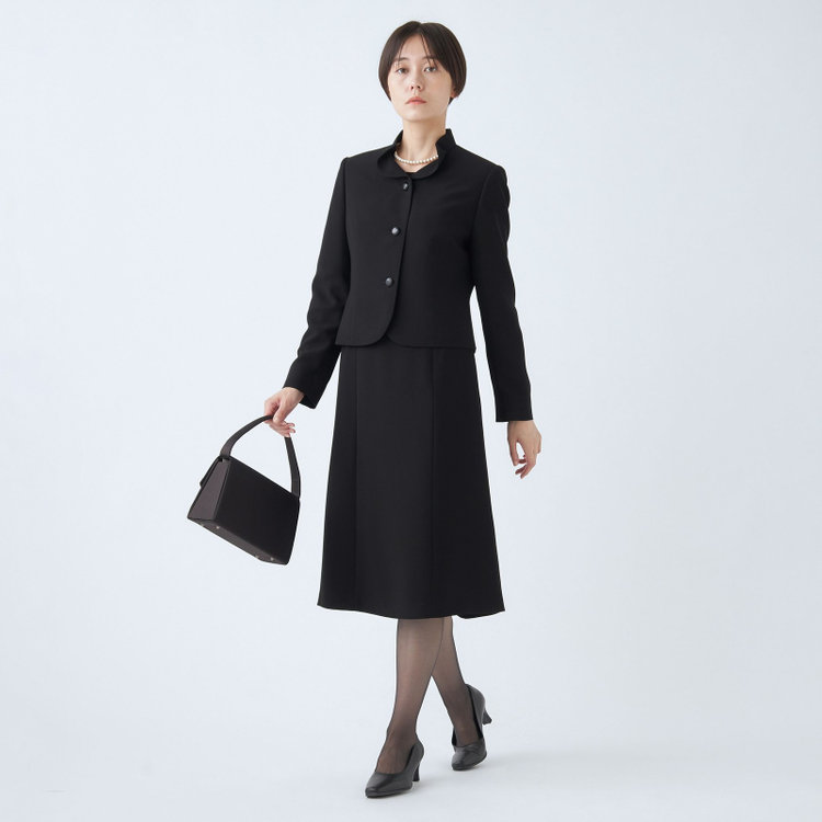 ソノタ（KONAKA用） 【BIEN BELLE】【年間】フリルカラーアンサンブルレディースフォーマル 黒