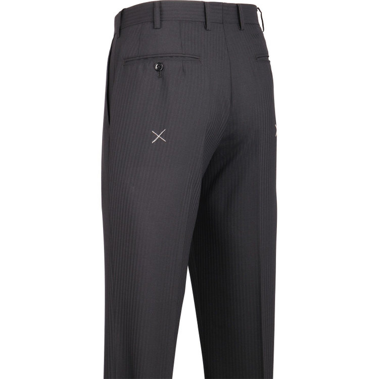 ＵＮＰＲＥＳＳＵＲＥ 【Unpressure】【春夏】スペアパンツ付き/2釦シングルスーツ 0タック/ブラック×シャドーストライプ ブラック系(黒)