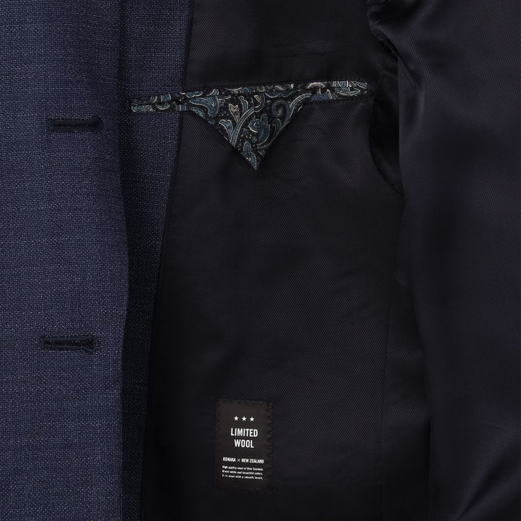 ドナートヴィンチ 【Donato Vinci Italy CLASSICO】【春夏】段返り3釦シングルスーツ 2タック/ネイビー/REAL NAVY COLLECTION/※裾上げ必要 青中間