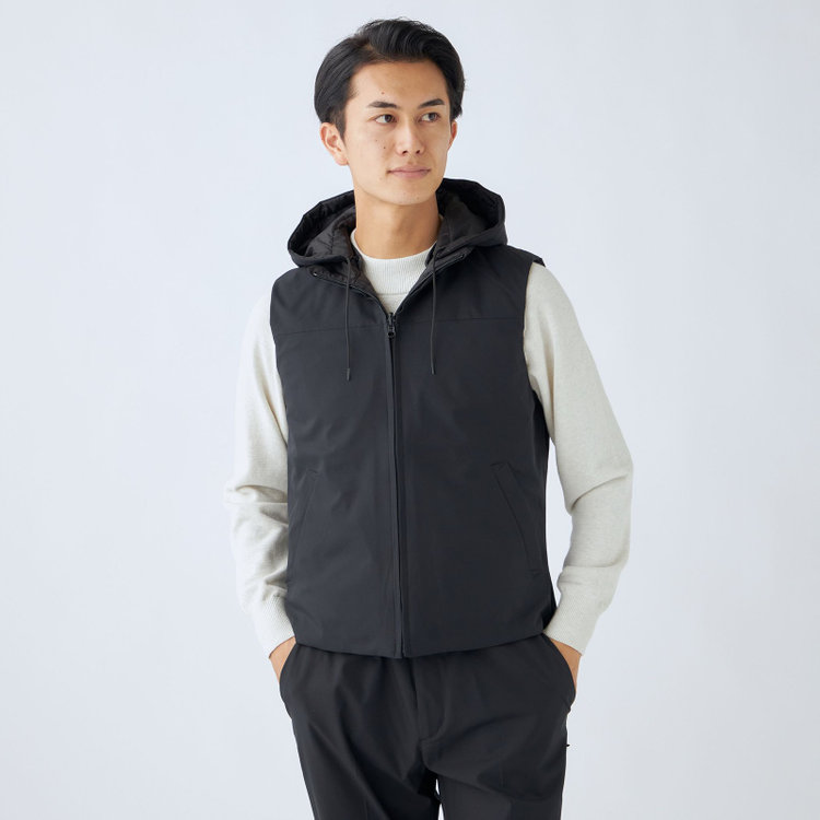 ＵＷＳ ＷＯＲＫ 【ULTRA WORK SUIT/WORK LINE】【年間】リバーシブルベスト/ブラック ブラック系(黒)