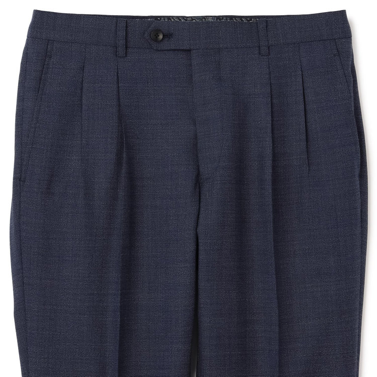 ドナートヴィンチ 【Donato Vinci Italy CLASSICO】【春夏】段返り3釦シングルスーツ 2タック/ネイビー/REAL NAVY COLLECTION/※裾上げ必要 青中間