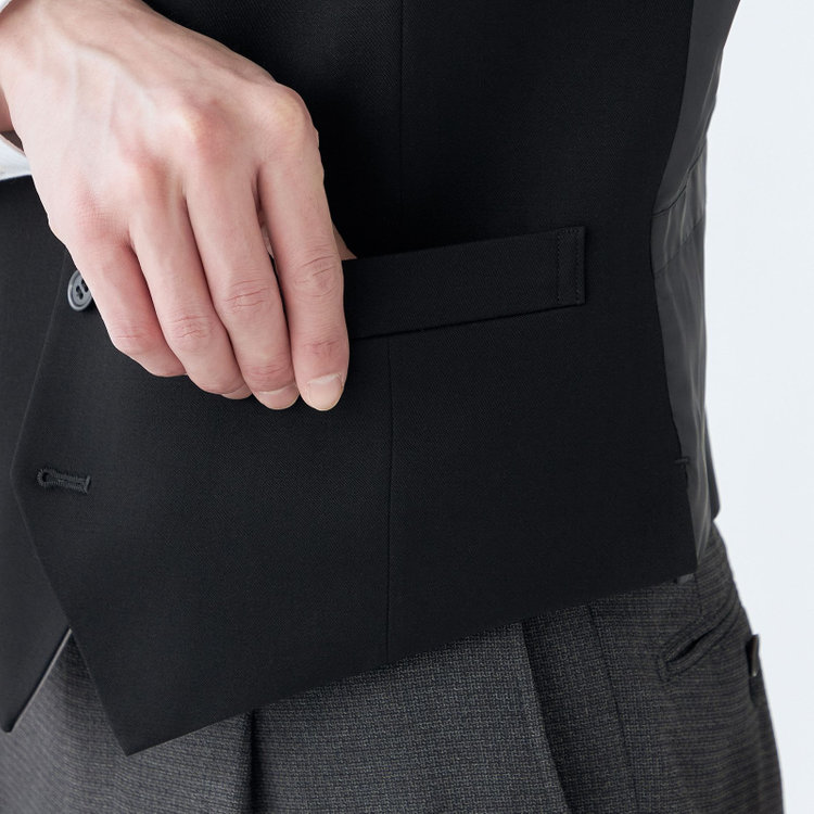 ドナートヴィンチ 【Donato Vinci Italy】【年間】リバーシブルジレ(ベスト)/ブラック＆グレー その他