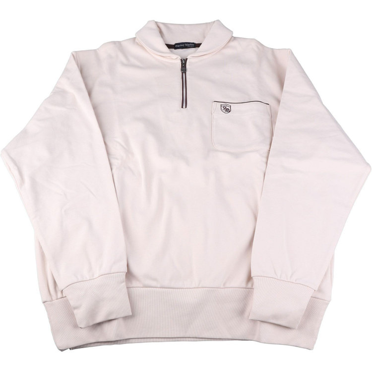 KONAKA　アウトレット 【WEB限定/OUTLET/汚れ・キズ等有】【stanley blacker new york】【長袖】胸刺繍スムースハーフジップカットソー/ベージュ ベージュ系(薄茶)