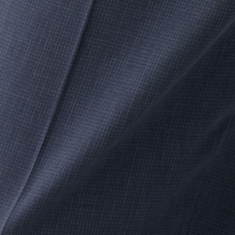 ＪＰ コンフォート 【JOHN PEARSE comfort】【年間】スリーピース2釦シングルスーツ ショートタック/ネイビー×チェック/ULTRA MOVE/ウォッシャブル/※裾上げ必要 紺中間