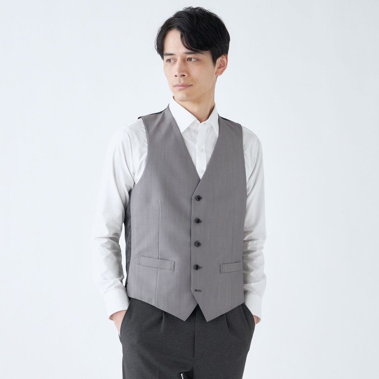 ドナートヴィンチ 【Donato Vinci Italy】【年間】リバーシブルジレ(ベスト)/ブラック＆グレー その他