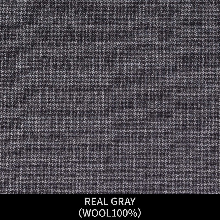 ジョンピアース 【パターンオーダー】【JOHN PEARSE WHITE 2釦】【春夏】スーツ/REAL GRAY/グレー×ハウンドトゥース(WOOL100%) グレー系(灰)