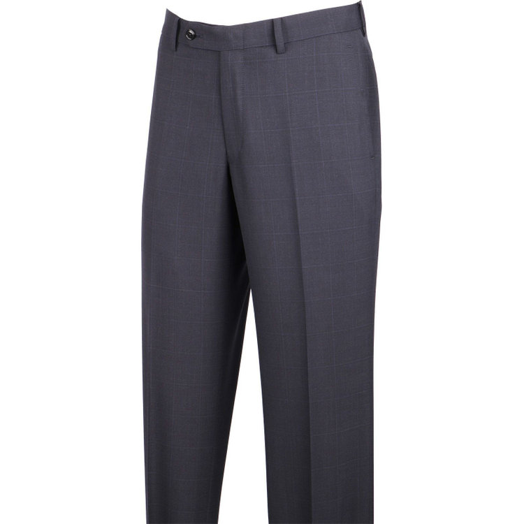 ＵＮＰＲＥＳＳＵＲＥ 【Unpressure】【春夏】スペアパンツ付き/2釦シングルスーツ 0タック/ネイビー×チェック ネイビー系(紺)