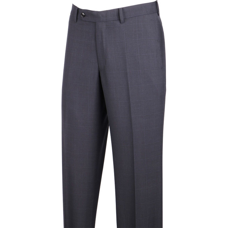 ＵＮＰＲＥＳＳＵＲＥ 【Unpressure】【春夏】スペアパンツ付き/2釦シングルスーツ 0タック/ネイビー×チェック ネイビー系(紺)