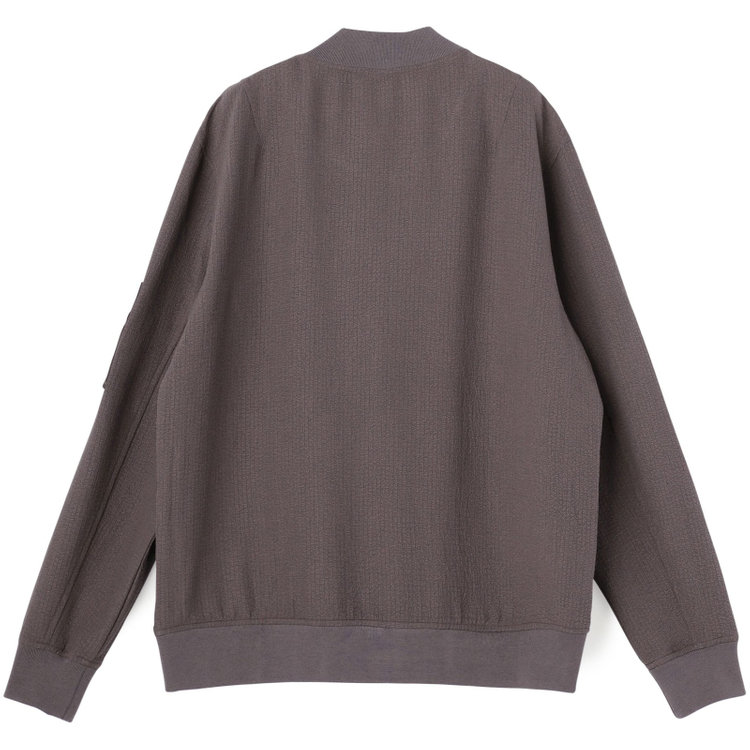 スタンリーブラッカ  【stanley blacker new york】シアサッカー MA-1/ブラウン 茶中間