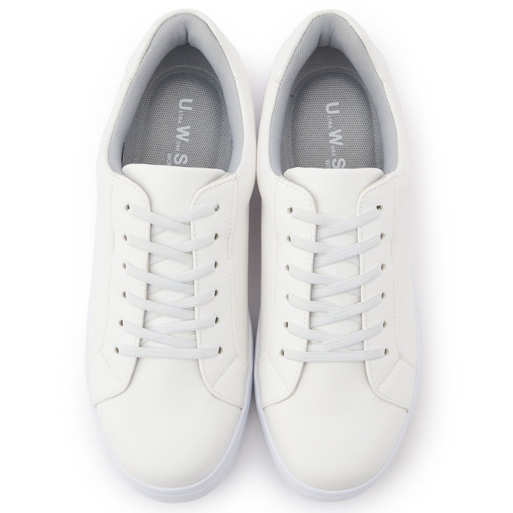 ＵＷＳ ＷＯＲＫ 【ULTRA WORK SHOES】Bizスニーカー ノーハンズ仕様！ビジカジ・インターン対応/ホワイト 白