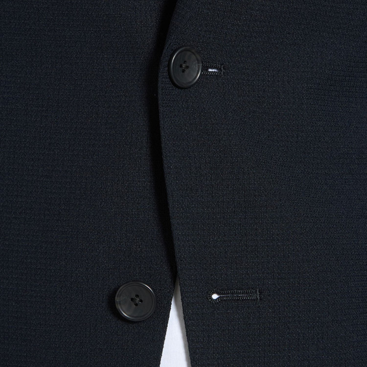ＪＰコンフォート ネイビー 【JOHN PEARSE comfort navy】【春夏】2釦シングルジャケット/ネイビー×ドットエアー＆カラミ織り 紺中間