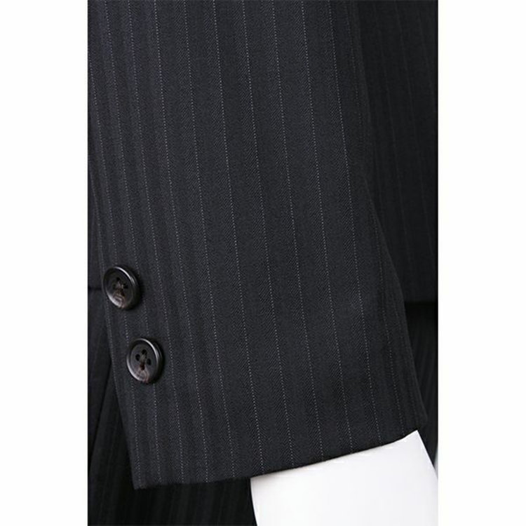 ソノタ（KONAKA用） 【Ultima nero G-Style】【年間】【ウォッシャブル】2釦シングルスーツジャケット/ブラック×ストライプ ブラック系(黒)