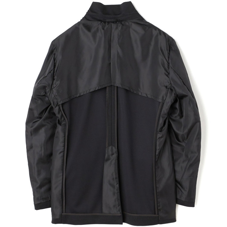 ハイスペックモーション 【HIGH SPEC MOTION】【年間】2釦シングルジャケット セットアップ / ブラック / メランジニット / ウォッシャブル / ビジカジ 黒