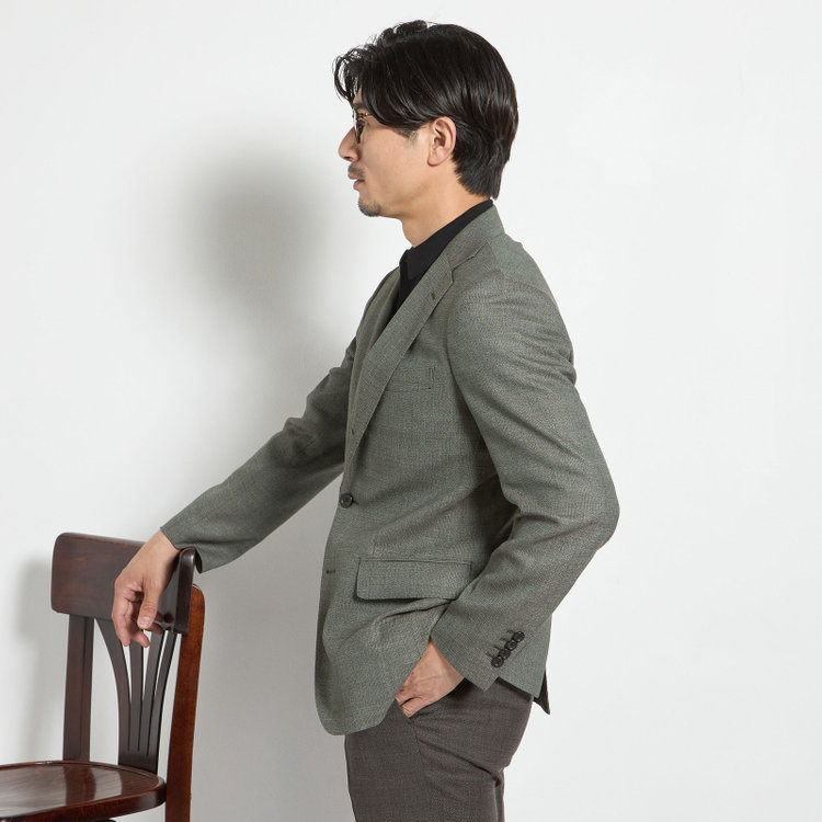 ドナートヴィンチ 【Donato Vinci Italy CLASSICO】【春夏】3釦段返りジャケット/グリーン その他
