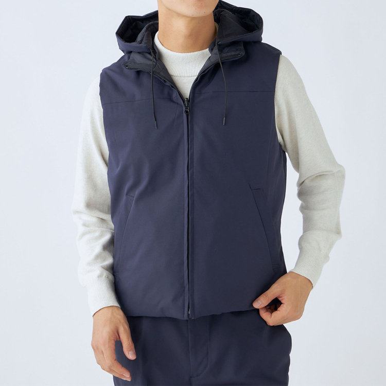 ＵＷＳ ＷＯＲＫ 【ULTRA WORK SUIT/WORK LINE】【年間】リバーシブルベスト/ネイビー 紺中間