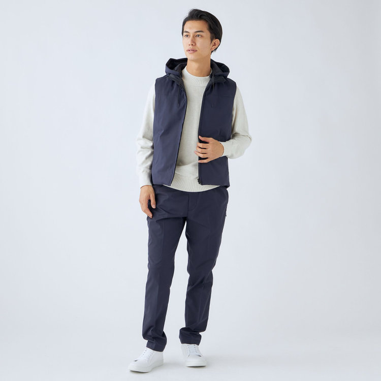 ＵＷＳ ＷＯＲＫ 【ULTRA WORK SUIT/WORK LINE】【年間】リバーシブルベスト/ネイビー 紺中間