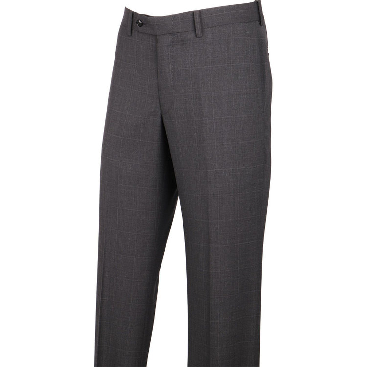 ＵＮＰＲＥＳＳＵＲＥ 【Unpressure】【春夏】スペアパンツ付き/2釦シングルスーツ 0タック/グレー×チェック グレー系(灰)