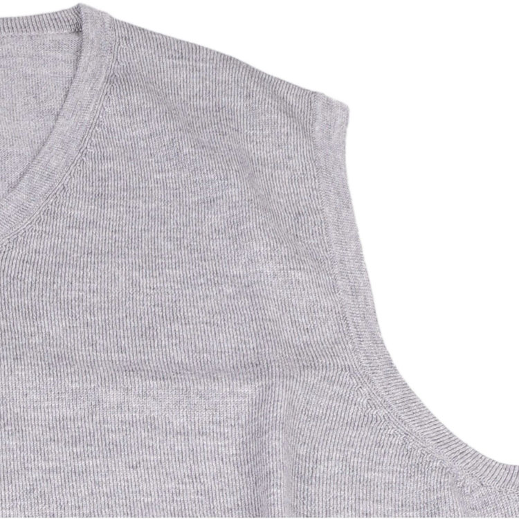 ＪＰコンフォート ネイビー 【JOHN PEARSE comfort navy】ニットベスト/ライトグレー/ZEGNA BARUFFA /マシンウォッシャブル グレー系(灰)