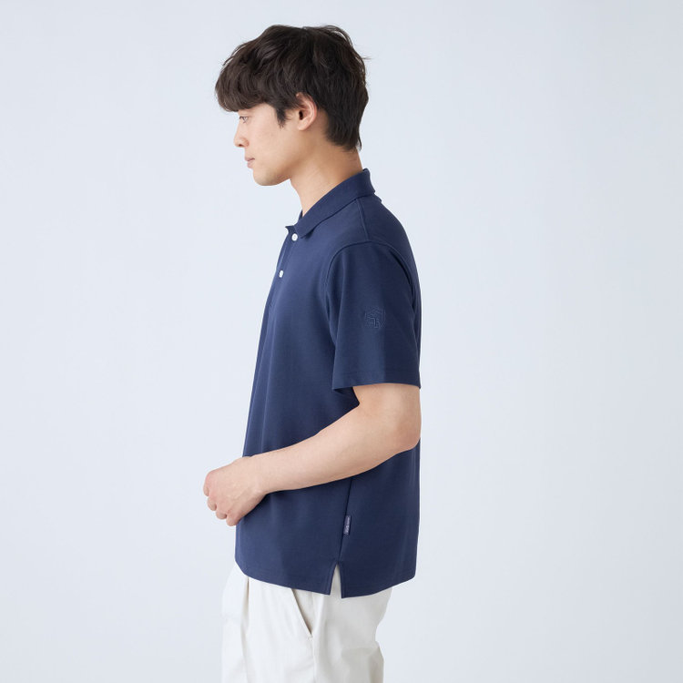 スタンリーブラッカ 【stanley blacker new york】【半袖】ポロシャツ/ネイビー 紺中間
