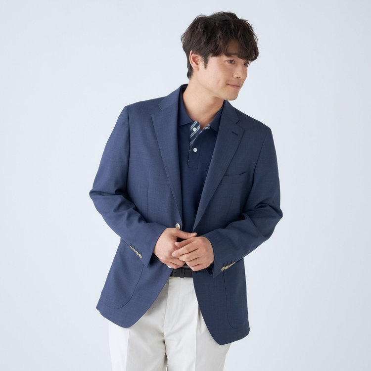 スタンリーブラッカ 【stanley blacker new york】【半袖】ポロシャツ/ネイビー 紺中間