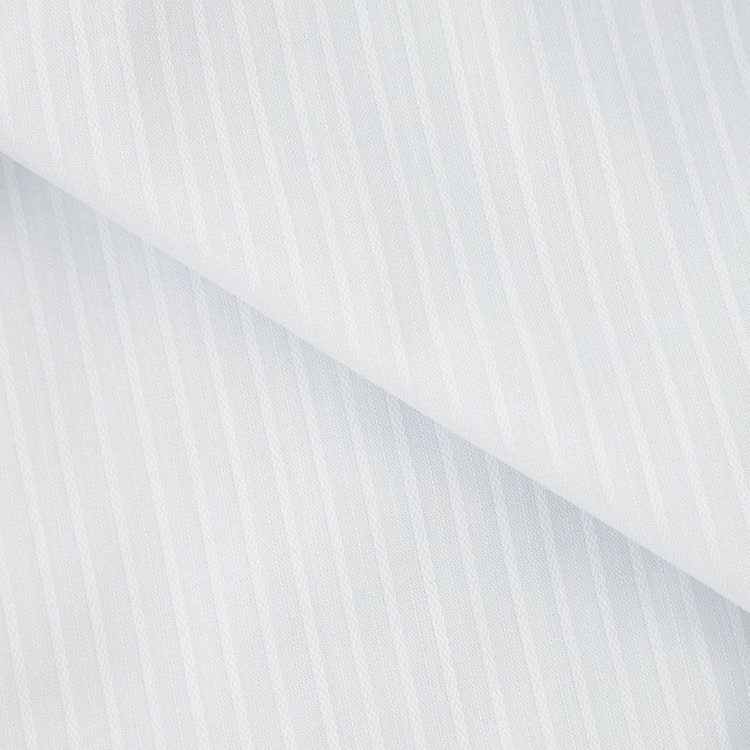 ジョンピアース 【JOHN PEARSE White】【形態安定】レギュラーカラードレスシャツ/グレー×ドビーストライプ/Oil guard グレー淡色