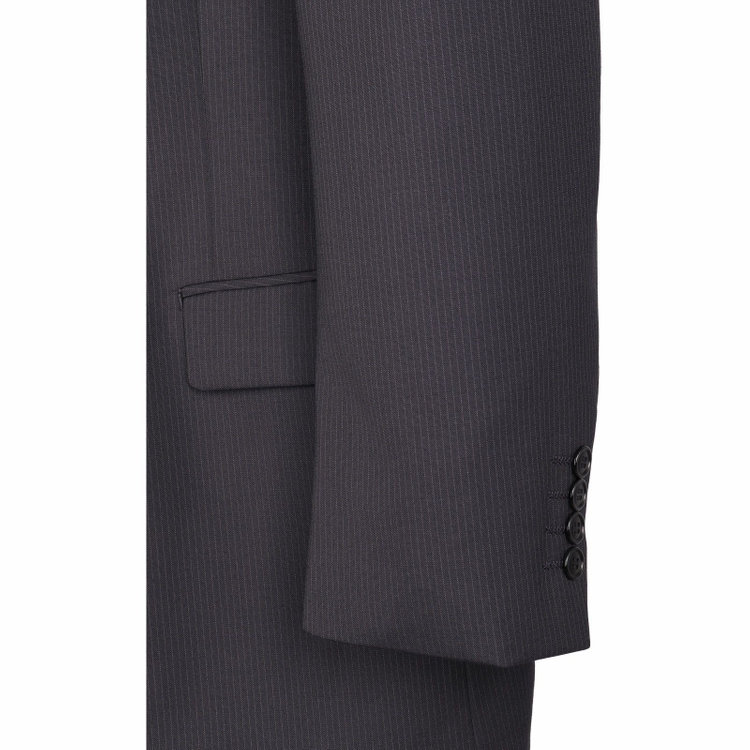 トゥルートップ 【TRUE TOP】【春夏】2釦シングルスーツ 1タック/ネイビー×ストライプ/ウォッシャブルパンツ ネイビー系(紺)