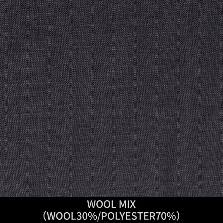 ジョンピアース 【パターンオーダー】【JOHN PEARSE WHITE 2釦】【秋冬】スーツ/WOOL MIX/グレー×ストライプ(WOOL30%/POLYESTER70%) グレー系(灰)