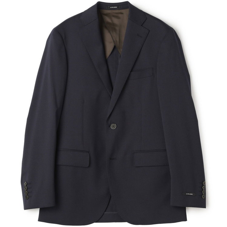 ＪＰ コンフォート 【ULTRA MOVE CROSS】【JOHN PEARSE comfort】【年間】2釦シングルジャケット/ネイビー×カルゼ 紺濃色