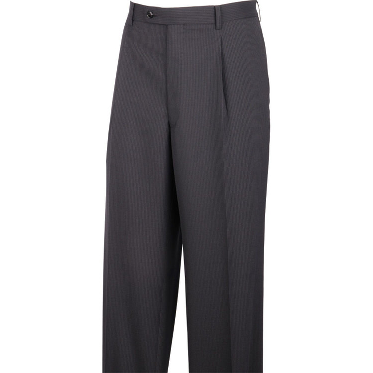 トゥルートップ 【TRUE TOP】【春夏】2釦シングルスーツ 1タック/ネイビー×ストライプ/ウォッシャブルパンツ ネイビー系(紺)