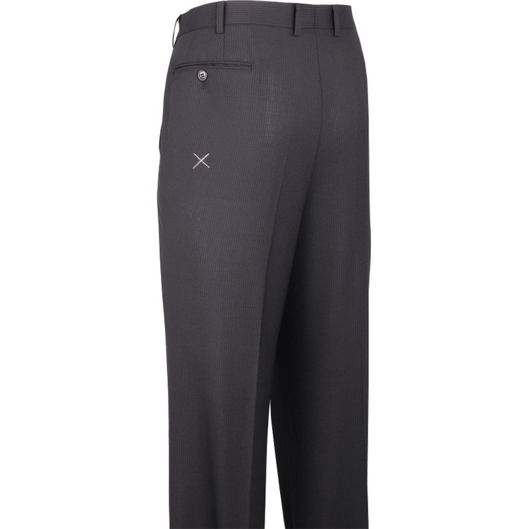 トゥルートップ 【TRUE TOP】【春夏】2釦シングルスーツ 1タック/ネイビー×ストライプ/ウォッシャブルパンツ ネイビー系(紺)