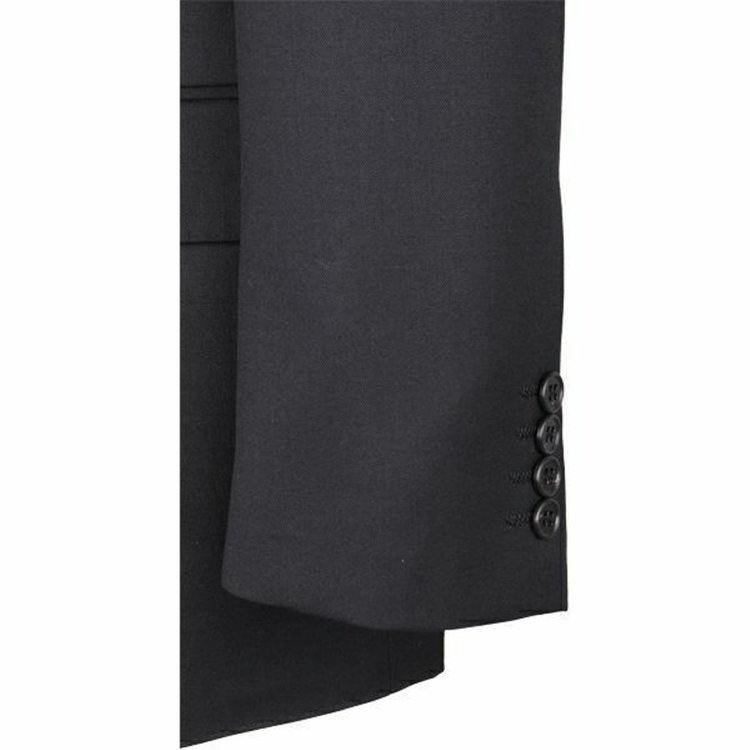 シャワークリーンテクノロジー 【就活】【V-SUIT】【年間】2釦シングルセットアップジャケット/ブラック×ソリッド/SHOWER CLEAN ブラック系(黒)