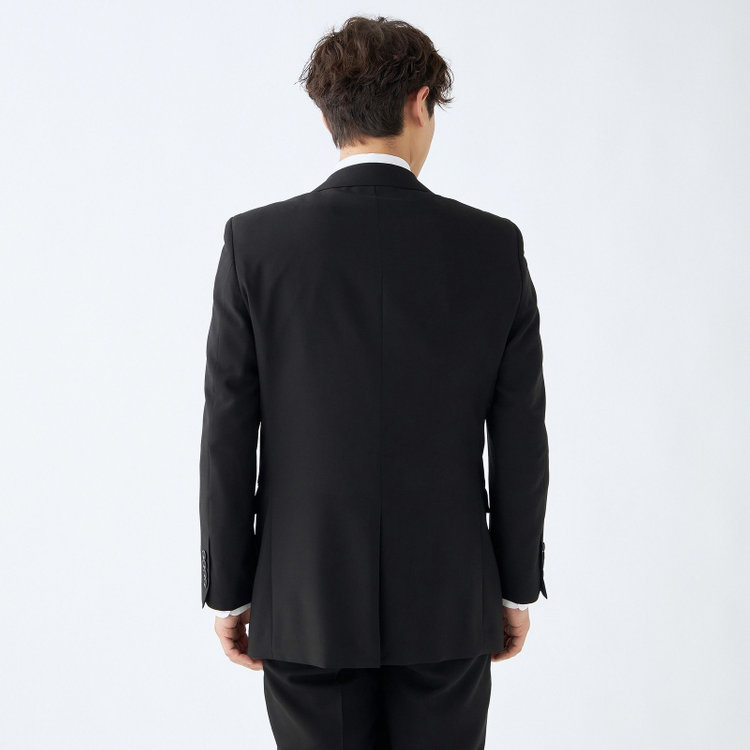 ドナートヴィンチ 【Donato Vinci Italy】【ベーシックシルエット】【春夏】サマーフォーマル 2釦シングル1タックパンツ/ウエストアジャスター仕様/防虫加工/ナノ撥水加工/※裾上げ必要 黒