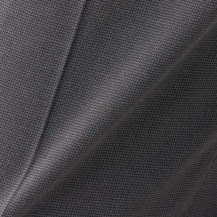 ＪＰ コンフォート 【JOHN PEARSE comfort】【春夏】2釦シングルスーツ ショートタック/グレー×ハウンドトゥース/ULTRA MOVE/TRABEST/ウエストシャーリング仕様/ウォッシャブル/ストレッチ/※裾上げ必要 グレー濃色